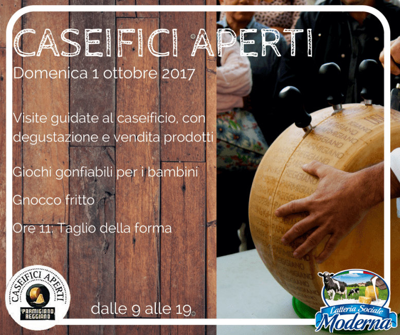 caseifici aperti 2017 programma